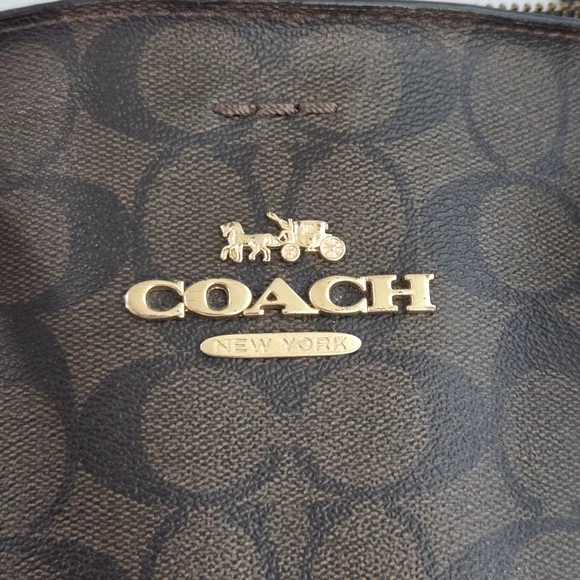 Coach Signature Tote Bag Brown and Black - Picture 3 of 16